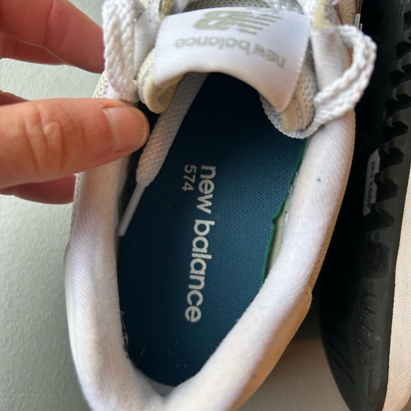 New Balance Cream and White Athletic Shoes - Picture 12 of 15